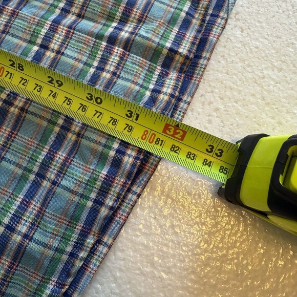 Ralph Lauren Men’s Medium Plaid Blue Green Button Up Long Sleeve Shirt Church - Picture 6 of 10